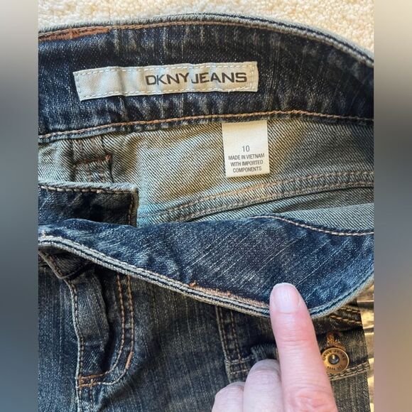 Dkny Blue Classic Jeans with Cuffed Hem - Picture 2 of 3